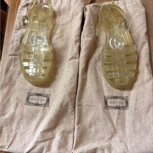 Gucci Clear Jelly Sandals